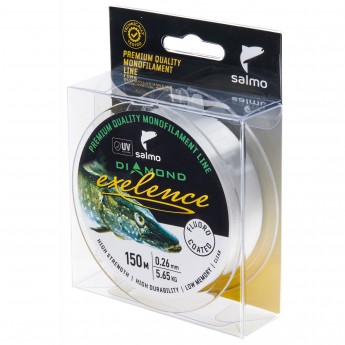 Леска монофильная SALMO DIAMOND EXELENCE FLUORO COATED Clear 150/026 Леска монофильная SALMO DIAMOND EXELENCE FLUORO COATED Clear 150/026